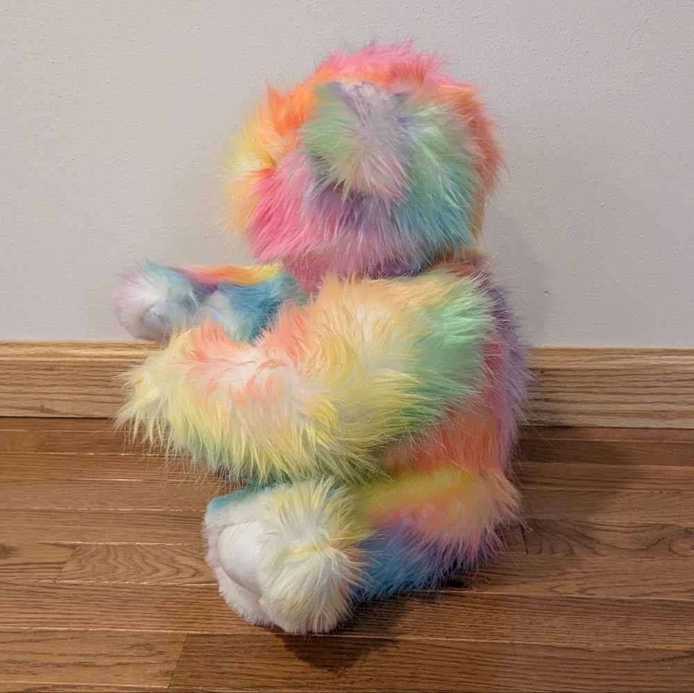 Vermont Teddy Bear True Colors United Rainbow Plush Stuffed Cyndi Lauper Bear - Picture 3 of 16